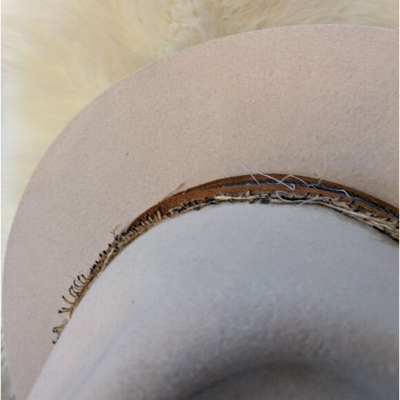 Brittoli Beige Tan Bullhide Leather Hat Montecarlo Hat Co L Large main image 11